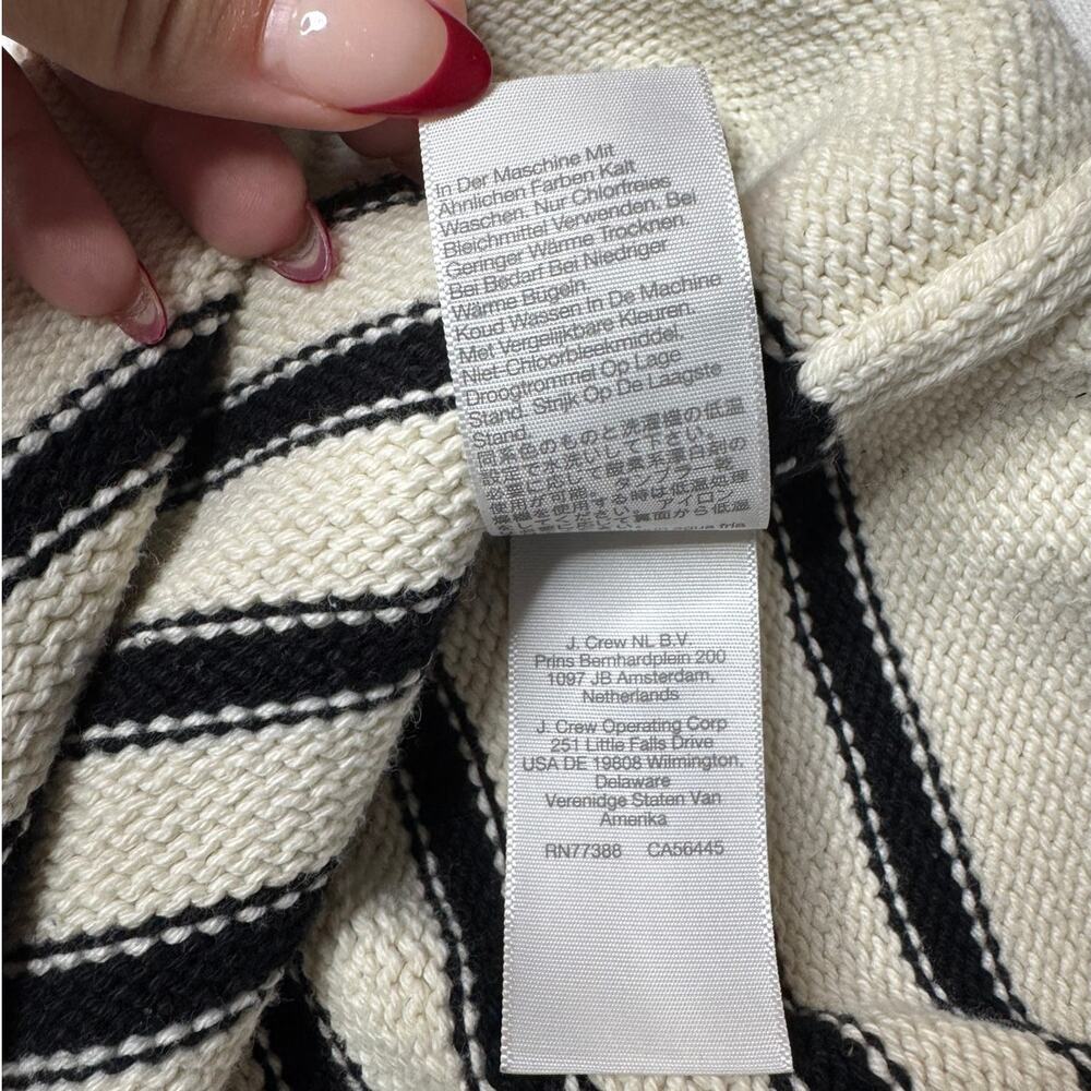 Madewell Cream and Black Striped Crewneck Sweater - Picture 11 of 12
